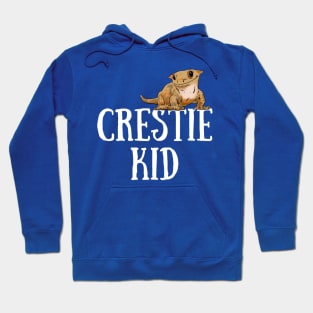 Crested Gecko Kid, Crestie Kid, Gecko Lover Hoodie